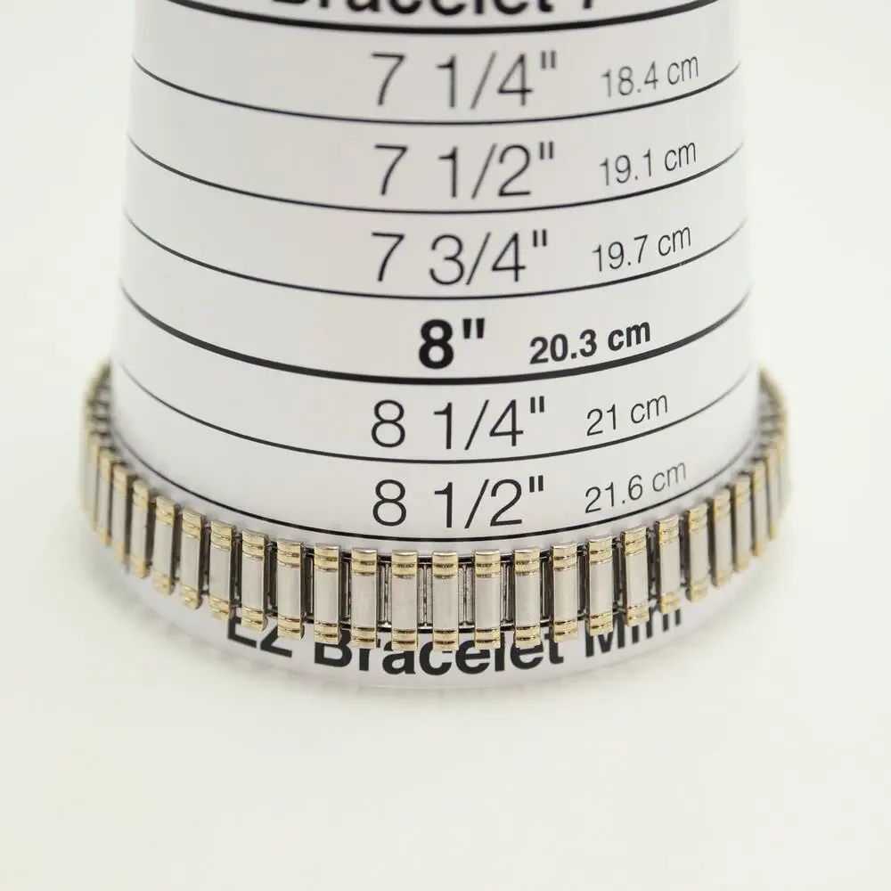 Timex Two Tone Petite 19mm Womens Watch Metal Stretch Band w New Battery